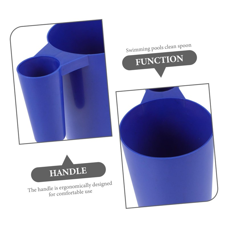 BESPORTBLE Pool Cleaning Scoop with Ergonomic Handle Multi Functional Plastic