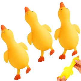 Anti-Stress Toy, Pack of 3 Duck Stretchy Toy, Stress Relief Toy, Creative Decompression, as a Gift, for Emotional Relief and Improved Concentration