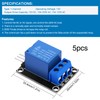 VooGenzek Pack of 5 12 V 1 Channel Relay Module