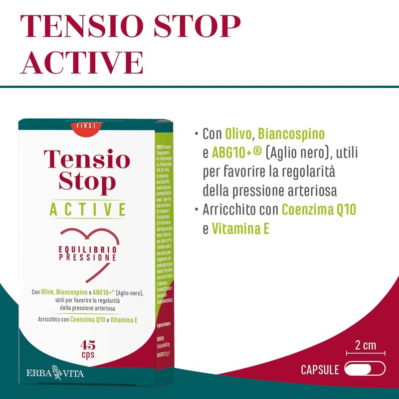 ERBA VITA Tensio Stop Active integratore alimentare per l’equilibrio della