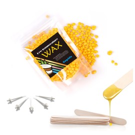 Brazilian Wax Hair Removal Gugrida PRO-WAX Version Upgraded Wax Bag Orange 300G Hard Wax Beans Hair Removal Wax Hard Wax Brazilian Wax Face Nose Full Body Hair Removal