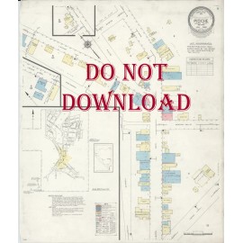 Pioche Nevada Poster 1939 Maps Pioche  Nevada Highly detailed street map buildings name