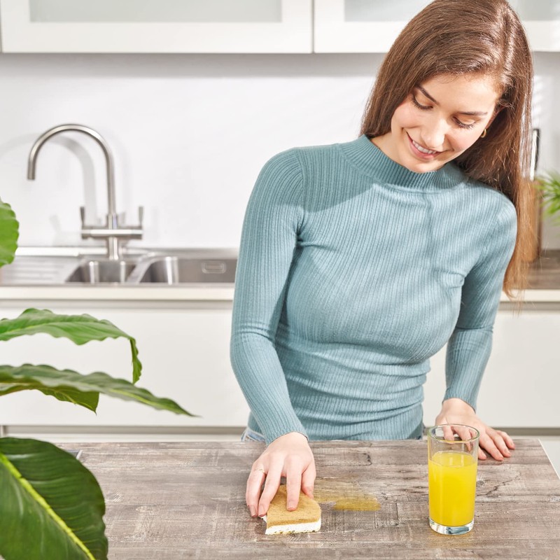DimBull Biodegradable Natural Cleaning Sponge - Compostable Cellulose & Coconut