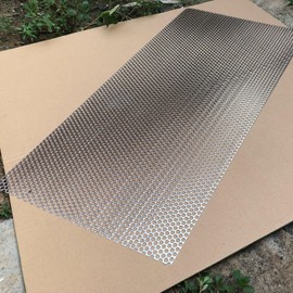 FengYoo 19 Gauge Perforated Metal Sheets Expanded Metal Mesh Aperture 0.32in 8mm (Approximately 1/3") 36"x18" Perforated Stainless Steel Sheet Stainless Steel Mesh Screen Panel