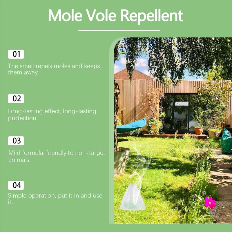 Mole Control for Lawn | Camping Vole Away,Natural Safe Mole