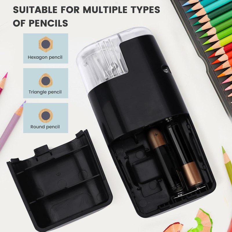 Eagle Protable Automatic Pencil Sharpener (Black)