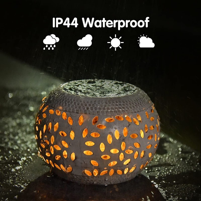 Solar Table Lights Outdoor Waterproof - Dancing Flickering Flame Lamp