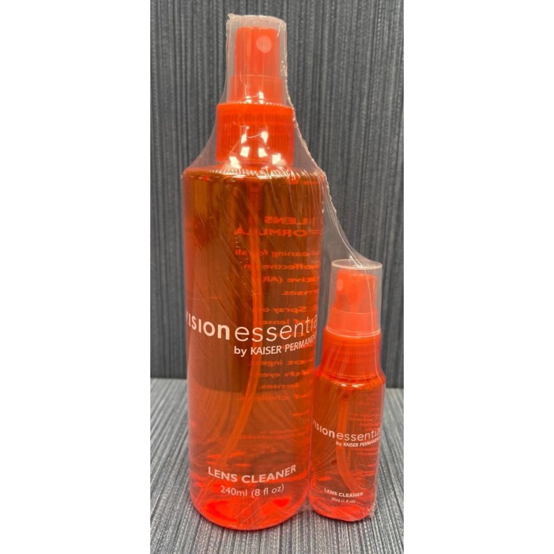 Kaiser Permanente Vision Essentials Lens Cleaner 2 Bottles x 8