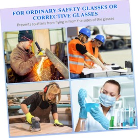 LALAFINA 2Pairs Eye Glasses Side Shields Durable Protector for Eyewear Lightweight and Easy to Install Fit for Safety and Comfort Protects Eyes from Side Impact