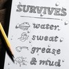 All Weather Side Spiral Notebook, 4 5/8" x 7", Yellow