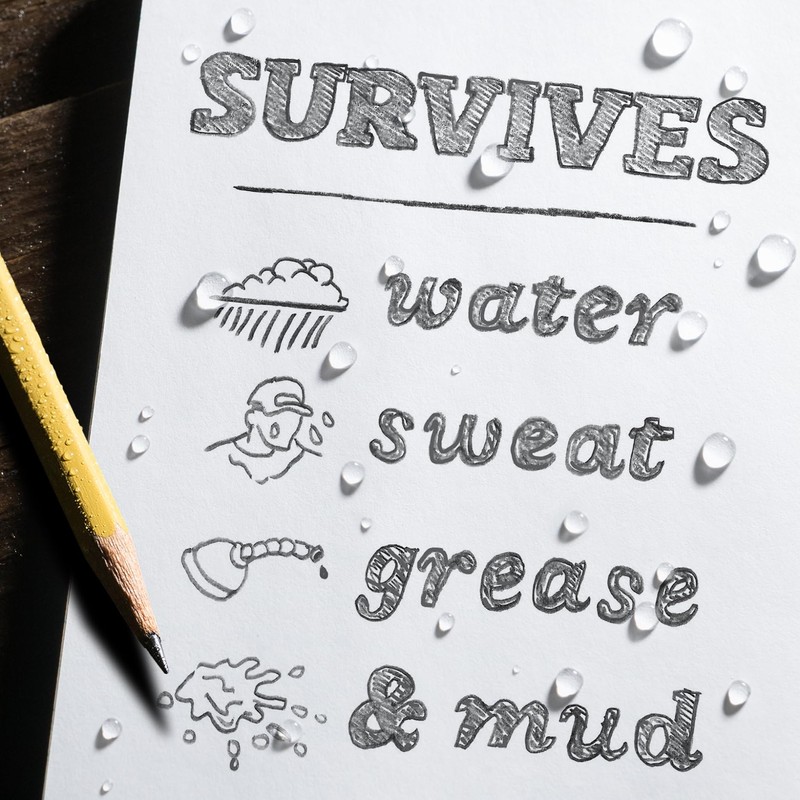 All Weather Side Spiral Notebook, 4 5/8" x 7", Yellow