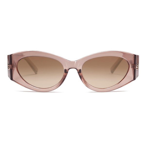 SOJOS Trendy Cat Eye Oval Polarized Sunglasses for Women Cateye