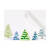 Caspari Christmas Trees Self-Adhesive Labels - 36 Count