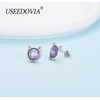 USEEDOVIA Sterling Silver Stud Earrings for Women Girls, Hypoallergenic Silver