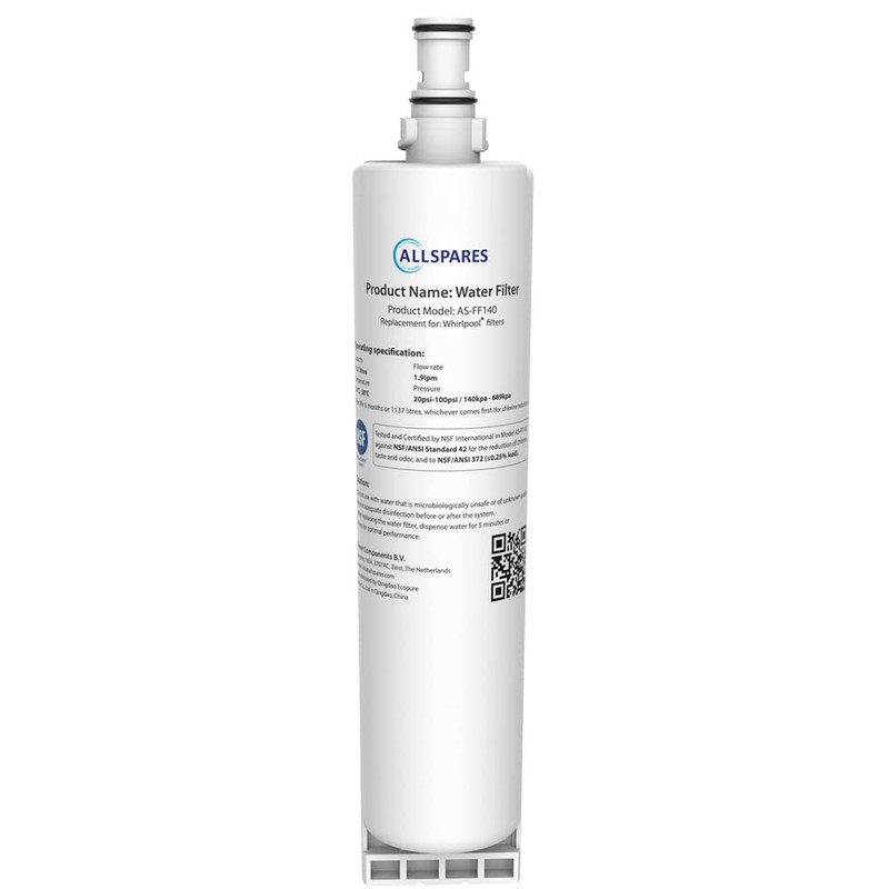 AllSpares Fridge Water Filter for Whirlpool SBS200 SBS002 SBS001 and