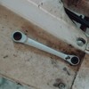 WIESEMANN 1893 Reversible 4-in-1 Double Ring Ratchet Spanner with 10,
