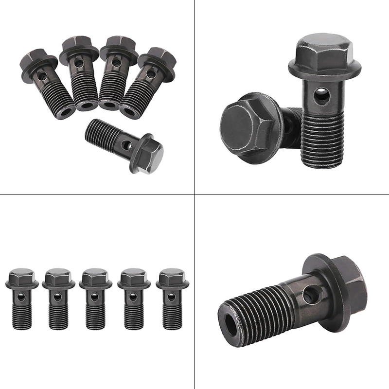 5pcs Motorcycle Banjo Bolts & Washers for Brake Caliper Master