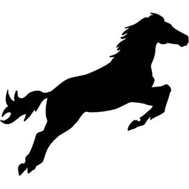 LightningSigns Horse Vinyl car van trailer sticker,decal, 4x4 16v #6