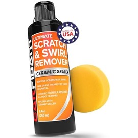 Carfidant Scratch Repair and Swirl Remover - Car Paint Scratch Remover & Restorer Kit with Buffer Pad - Polishing & Cutting Compound for Vehicles Paint Repair - 8.4 fl. Oz.