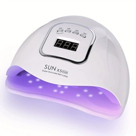 UV LED Nail Lamp 150W, Professional Nail Dryer Gel Polish Light, UV Nail Light with 4 Timer Setting, Nail Polish Curing Gel LED Dryer, Professional Nail Art Tools with Automatic Sensor