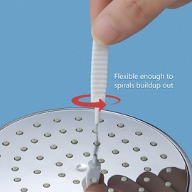 Shower Head Cleaning Brush, 2024 New Small Hole Nylon Brush, Multi-Function Small Gap Brush Anti-Clogging Cleaning Brush for Household Bathroom, 10PCS