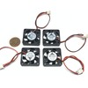4 Pieces Fan 12v small 3cm 30x30x7 7mm 30mm 3007