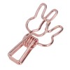 100Pcs Bunny Binder Clips Hollow Out Cute Strong Clamping Durable