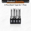 sourcing map 5pcs Y-Type Spanner Magnetic Screwdriver Insert Bits SP4/SP6/SP8/SP10