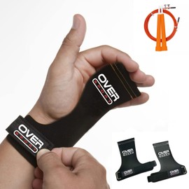 OVER SPORT Crossfit Calleros with Skipping Rope Included Calisthenia Gymnastics Exercises Protection for Your Hands in the Gym, Size S, Talla Pequeña S
