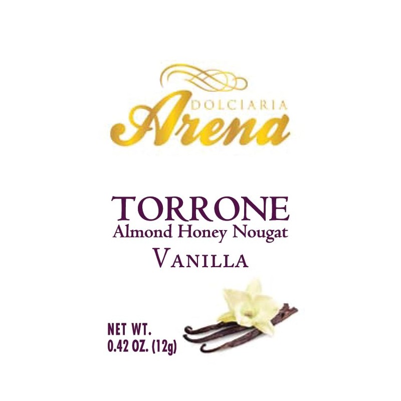 Dolciaria Arena Assorted Italian Torrone – 18 Almond Honey Nougat
