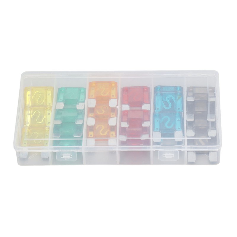 24PCS Car Blade Fuses Zinc Alloy Fuse Assortment Set Automobile