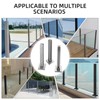 Cvter Heavy Duty Glass Railing Post Corner Post, 23.6", 304