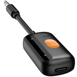 octeso 5.4 Aux Bluetooth Adapter, Noise Cancelling 3.5mm AUX Bluetooth Car Adapter, Wireless Audio Receiver for Home Stereo/Wired Speaker, 12H Battery Life