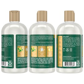 Shea Moisture Shampoo & Conditioner Set + Leave-In Conditioner – Amla Oil Bond Repair Hair Treatment for Dry, Damaged Hair, Anti-Frizz Products for Curly Hair (3 Piece Set)