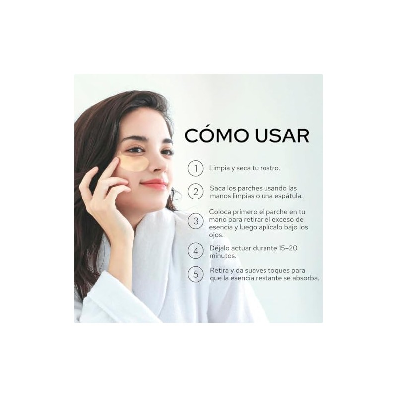 MIZON Parches para Ojos de Hidrogel (Gold) Antiojeras y antibolsas