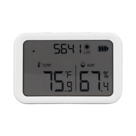 WiFi Smart Thermometer Hygrometer Indoor Wireless Temperature Humidity Sensor with Light Strength Detection