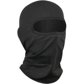 UK-UNIQUE Breathable Lightweight Balaclava Ski Face Mask, Motorcycle Cycling Neck Warmer for Helmet, UV Protector Scarf Unisex Men/Women/Kids/Boys/Girls (Black, 1)