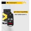 Remote2program Self Programmable Key Kit Replacement for Acura Car Key