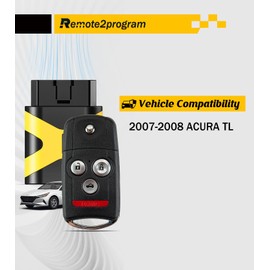Remote2program Self Programmable Key Kit Replacement for Acura Car Key Control with FCC: OUCG8D-439H-A (4 BTN/OUCG8D-439H-A)