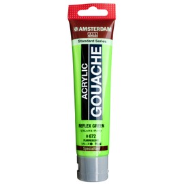 Talence Amsterdam Acrylic Gouache Acrylic Gouache #672 Reflex Green 469221 2.4 fl oz (70 ml)