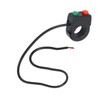 12V Horn Head Light Black On Off Button Handlebar Switch