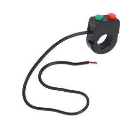 12V Horn Head Light Black On Off Button Handlebar Switch Motorcycle Scooter Convenient Control ABS Material