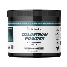 Nutrality Bovine Colostrum Powder 1500mg 150g | Immune Support, Gut Health, 100% Grass Fed Bovine, Growth & Metabolic Factors, Optimal Wellness | No Preservatives & Hormone-Free