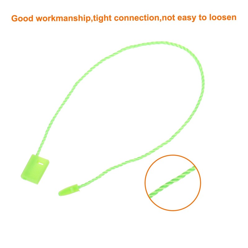 sourcing map 140Pcs Nylon Hang Tag String 6.7Inch Snap Lock