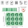 QELEG Silicone Mini Heart Shaped Muffin Pan- Nonstick Silicone Molds