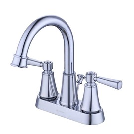 Glacier Bay Melina 4 in. Centerset Double Handle High-Arc Bathroom Faucet in Chrome