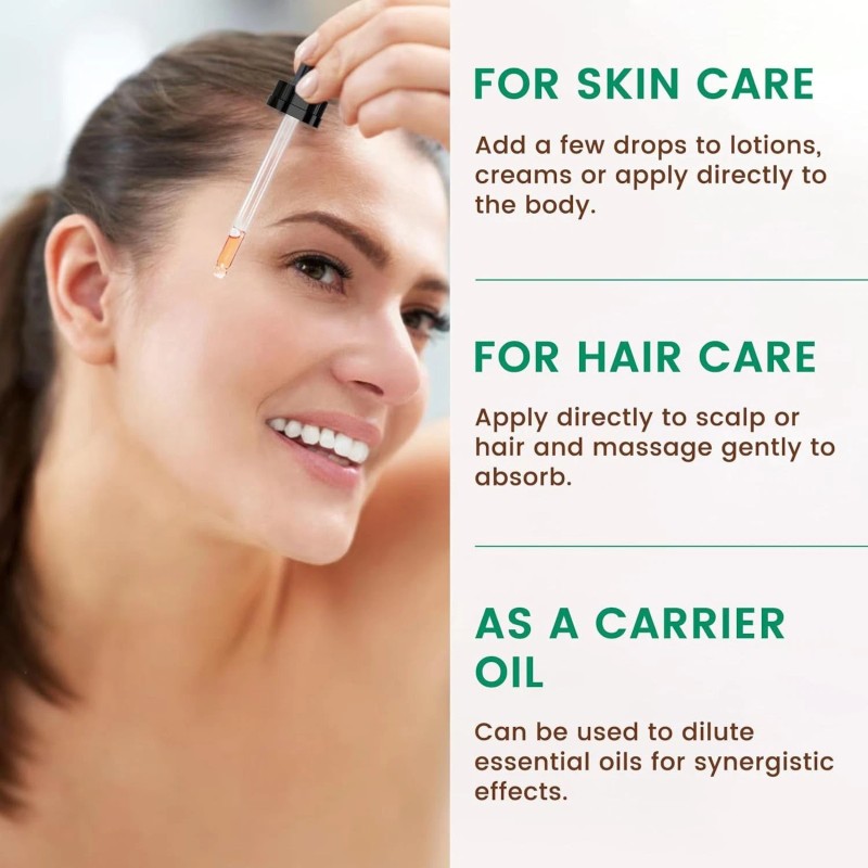 Pure Organic Rosehip Seed Oil for Face 4oz/118ml, USDA Certified