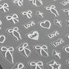 IDDFEVE Bow Nail Art Stickers - Valentines Day Pink Heart