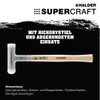 Supercraft 3366.225 Soft Hammer with Vibration-Absorbing Ergonomically Shaped and Painted