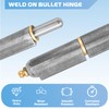 4 Pcs 4 Inch BBQ Smoker Bullet Weld on Hinges,